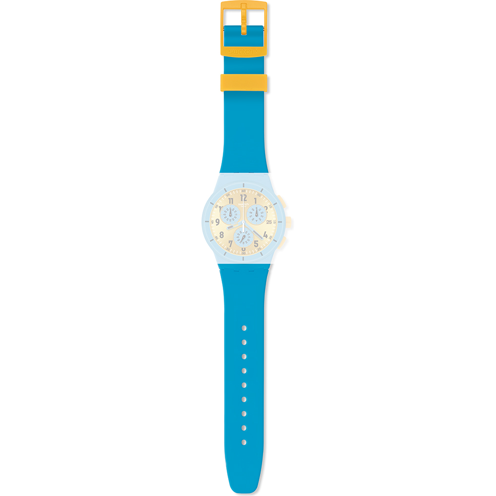 SWATCH MARESOLI Strap Silicone Turquoise 20mm  ASUSS400