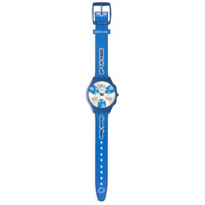 SWATCH ATHEN 2004  Strap blue textile/leather  17mm ASUYZ103