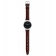 SWATCH SKINBRUSHED  Brown Leather Strap 19mm  ASYXS102 
