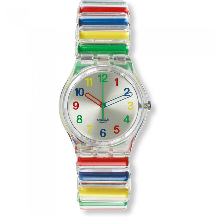 SWATCH CANDY GLOSS Πολύχρωμο Ελαστικό Πλαστικό Μπρασελέ  AGE130B SMALL 17ΜΜ