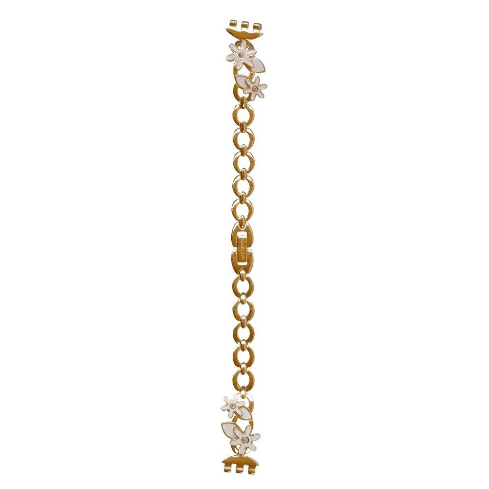 SWATCH FLOWER SPIRIT Gold tone stainless steel bracelet  12mm ALK329G