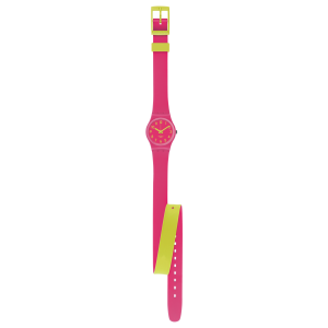 SWATCH BIKO ROOSE Strap silicone  pink/yellow   12mm ALP131