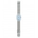 SWATCH DAY CARE Μπρασελέ ανοξείδωτο ατσάλι ασημί 18mm ASUBN102M 
