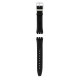 SWATCH BLACK FAN Λουράκι Δερμάτινο Μαύρο 17mm  AYLS442