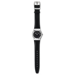 SWATCH BLACK FAN Λουράκι Δερμάτινο Μαύρο 17mm  AYLS442