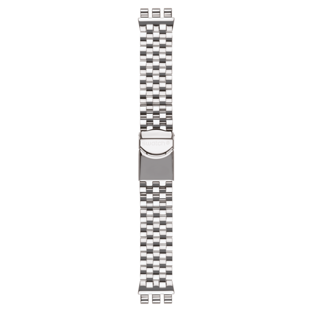 SWATCH BOXENGASSE Ασημί Ανοξείδωτο Ατσάλι Μπρασελέ 21mm AYVS423G  