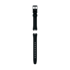 SWATCH LADY BLACK Μαύρο λουράκι σιλικόνης  12mm ALB170C