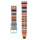 SWATCH SKINSTRIPES Multicolor Silicone Strap 18mm  ASVUL100