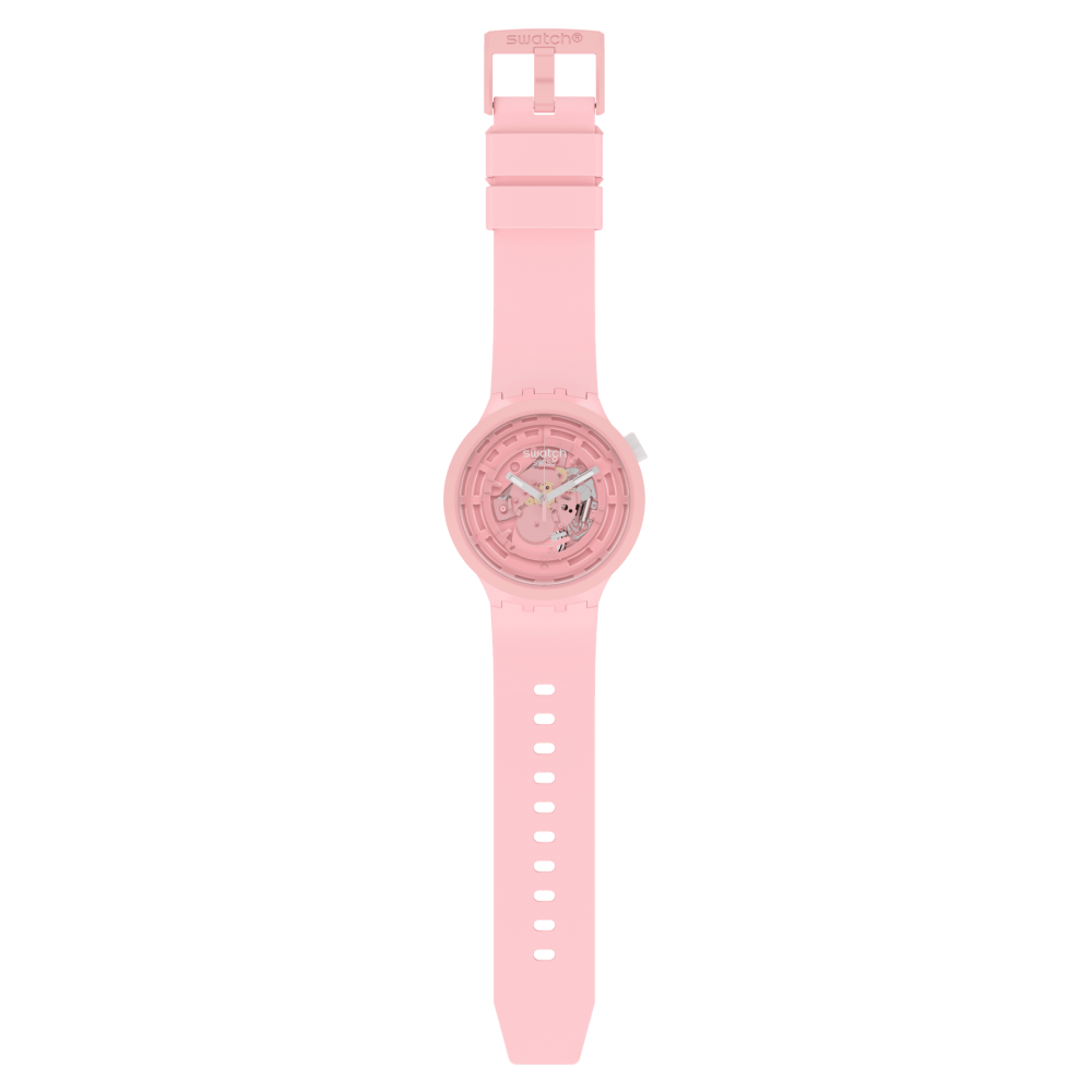 SWATCH BIOCERAMIC C-PINK Λουράκι Ροζ από Σιλικόνη 19mm ASB03P100 SWATCH BIOCERAMIC C-PINK Λουράκι Ροζ από Σιλικόνη 19mm ASB03P100