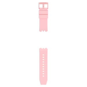 SWATCH BIOCERAMIC C-PINK Λουράκι Ροζ από Σιλικόνη 19mm ASB03P100 