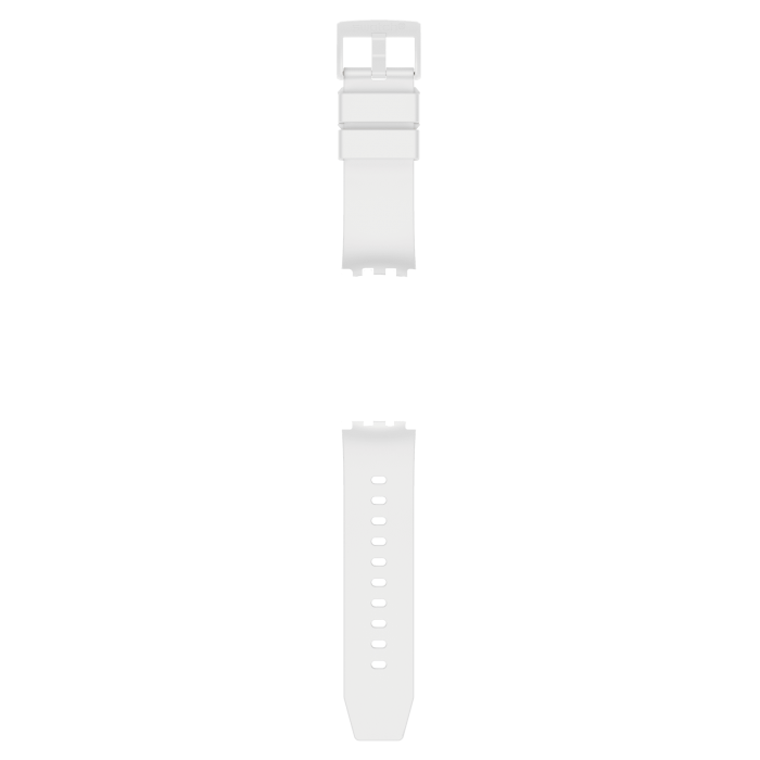 SWATCH BIOCERAMIC BIG BOLD ΝΕΧΤ C Λουράκι Λευκό από Πλαστικό  βιολογικής προέλευσης 19mm ASB03W100 