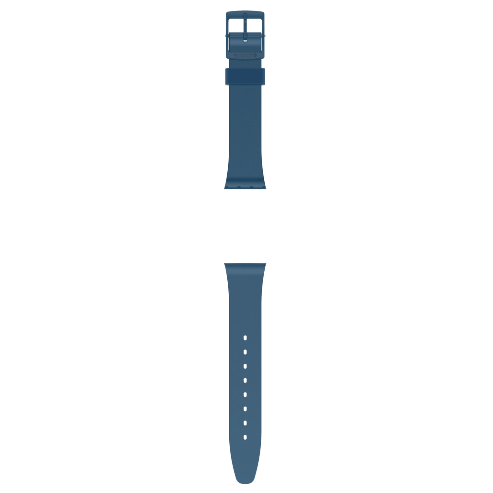 SWATCH PEARLYBLUE Λουράκι Σιλικόνης Μπλε Περλέ  17mm AGN417