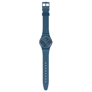 SWATCH PEARLYBLUE Λουράκι Σιλικόνης Μπλε Περλέ  17mm AGN417
