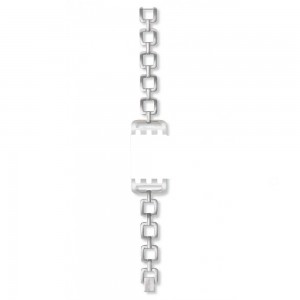 SWATCH OPPOSITE LIGHTS Bracelet stailness steel silver  18mm ASUBB109G  