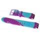 SWATCH BOOMWAVE Strap textile-leather multicolor 21mm ASUGV100