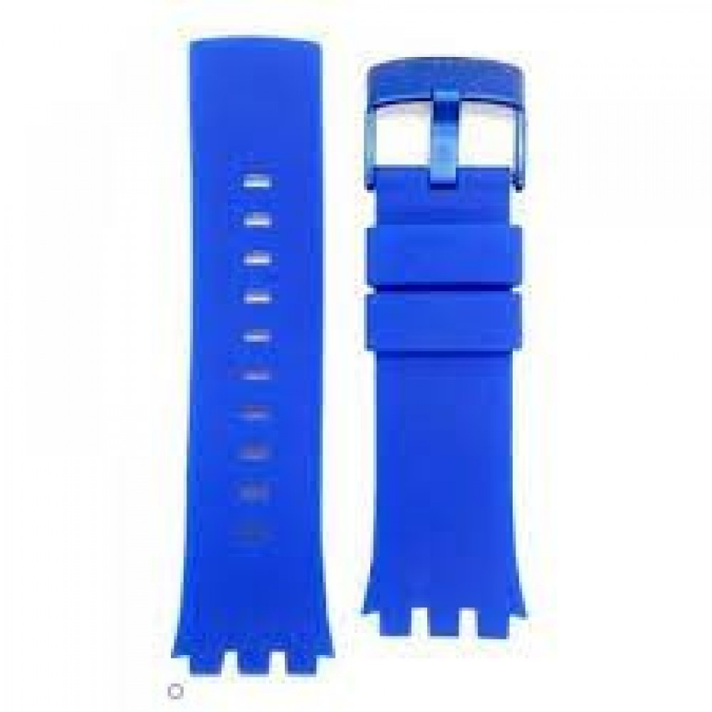 SWATCH YELLOW FLAKE Strap silicone blue 28mm ASURN102  