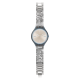 SWATCH SKINMESH  Μπρασελέ από ασημί ανοξείδωτο ατσάλι 17mm ASVOM101GB SMALL