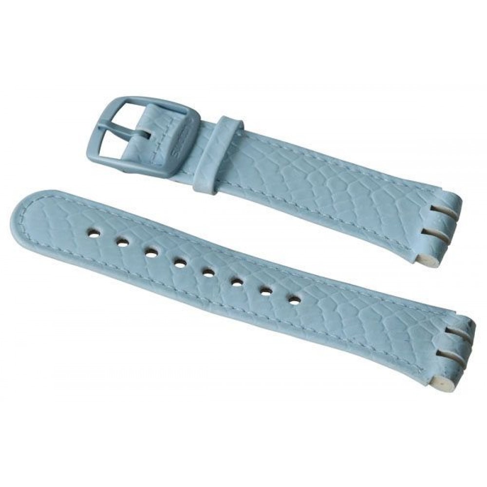 SWATCH Transphere Light blue Leather Strap 18mm  AYFS4008