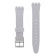 SWATCH SILVERBLUSH   Λουράκι Σιλικόνης με ασημί Glitter 17mm  ACGM416C
