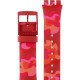 SWATCH CAMOUFLASH Λουράκι σιλικόνης κόκκινο camo 20mm ASUOR116