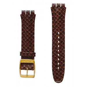 SWATCH  Brown Leather Strap 20mm  AYCG001