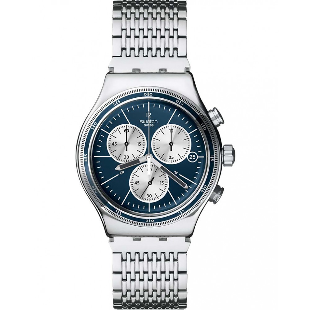 SWATCH WALES Silver Stainless Steel Bracelet AYVS410G 