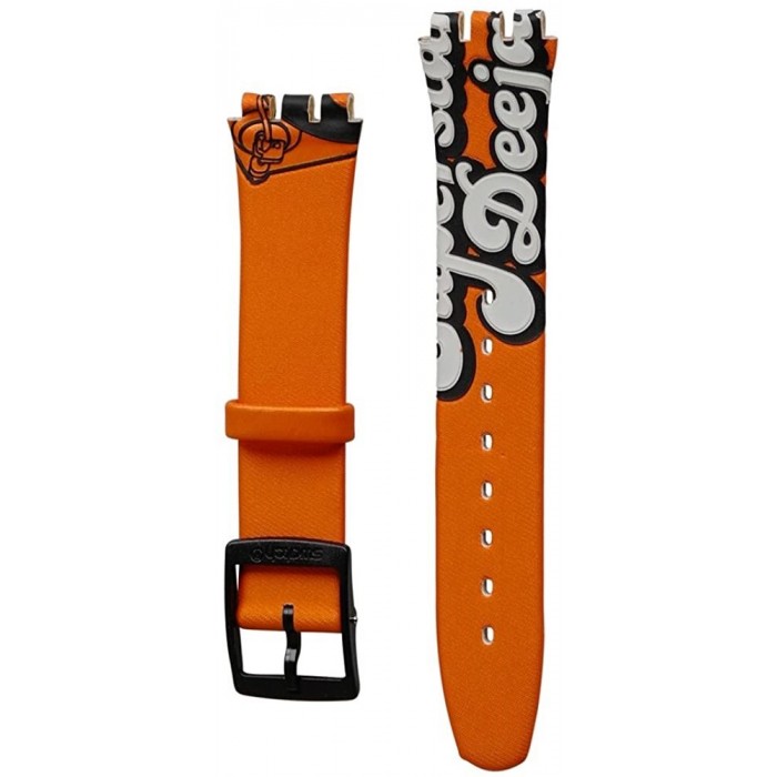 SWATCH URBAN SCENE Πορτοκαλί Δερμάτινο Λουράκι 17mm AGB234 SWATCH URBAN SCENE Πορτοκαλί Δερμάτινο Λουράκι 17mm AGB234