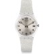 SWATCH SILVERBLUSH   Λουράκι Σιλικόνης με ασημί Glitter 17mm  ACGM416C