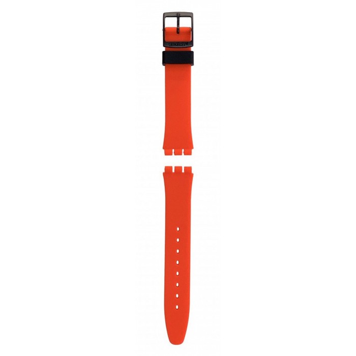 SWATCH RED GRIN  Κόκκινο  Λουράκι Σιλικόνης 17mm AGB754 