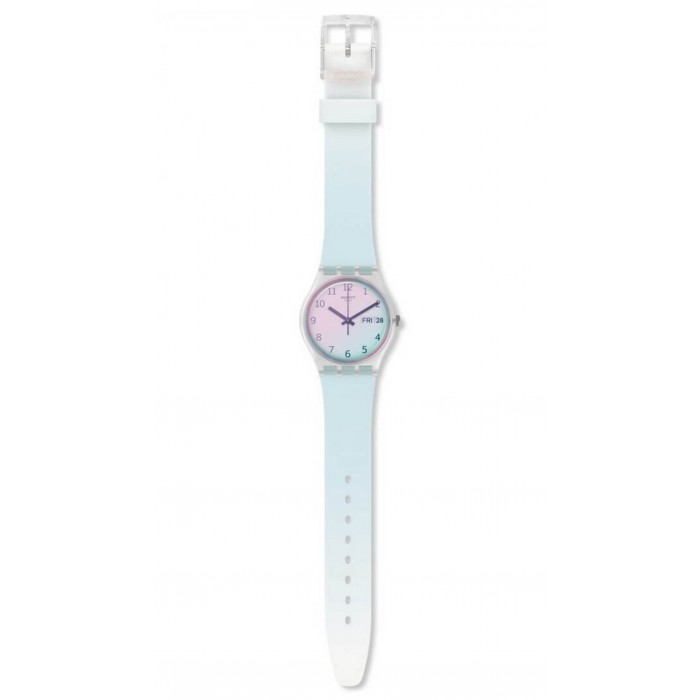 SWATCH ULTRACIEL Γαλάζιο  Λουράκι Σιλικόνης 17mm  AGE713