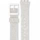 SWATCH SILVERBLUSH   Λουράκι Σιλικόνης με ασημί Glitter 17mm  ACGM416C