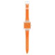 SWATCH WHAT IF...SEE THRU ORANGE? Ρολόι Unisex Πορτοκαλί Λουρί Σιλικόνης SO38K704