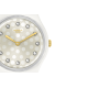 SWATCH Sparkle Shine Ρολόι λευκό λουράκι σιλικόνης SO31W109