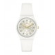 SWATCH Sparkle Shine Ρολόι λευκό λουράκι σιλικόνης SO31W109