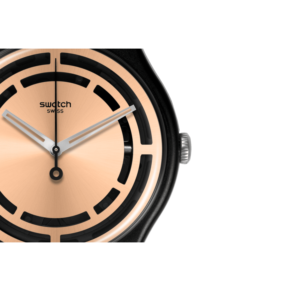 SWATCH CLEAR SIGN Ρολόι μαύρο λουράκι σιλικόνης SO32B116