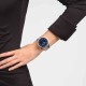 SWATCH INDIGO HOUR Unisex Ασημί Ανοξείδωτο Ατσάλι μπρασελέ SB07S102G