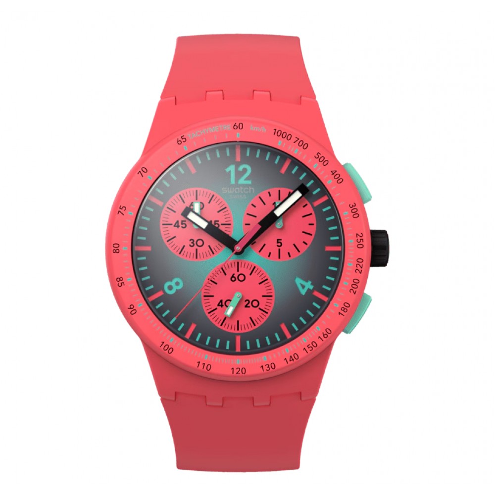SWATCH PARADISO KINETIKO Ρολόι Χρονογράφος Πολύχρωμο Λουράκι Σιλικόνης SUSP100 SWATCH PARADISO KINETIKO Ρολόι Χρονογράφος Πολύχρωμο Λουράκι Σιλικόνης SUSP100