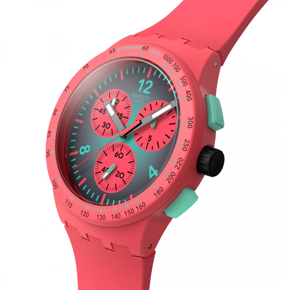 SWATCH PARADISO KINETIKO Ρολόι Χρονογράφος Πολύχρωμο Λουράκι Σιλικόνης SUSP100 SWATCH PARADISO KINETIKO Ρολόι Χρονογράφος Πολύχρωμο Λουράκι Σιλικόνης SUSP100