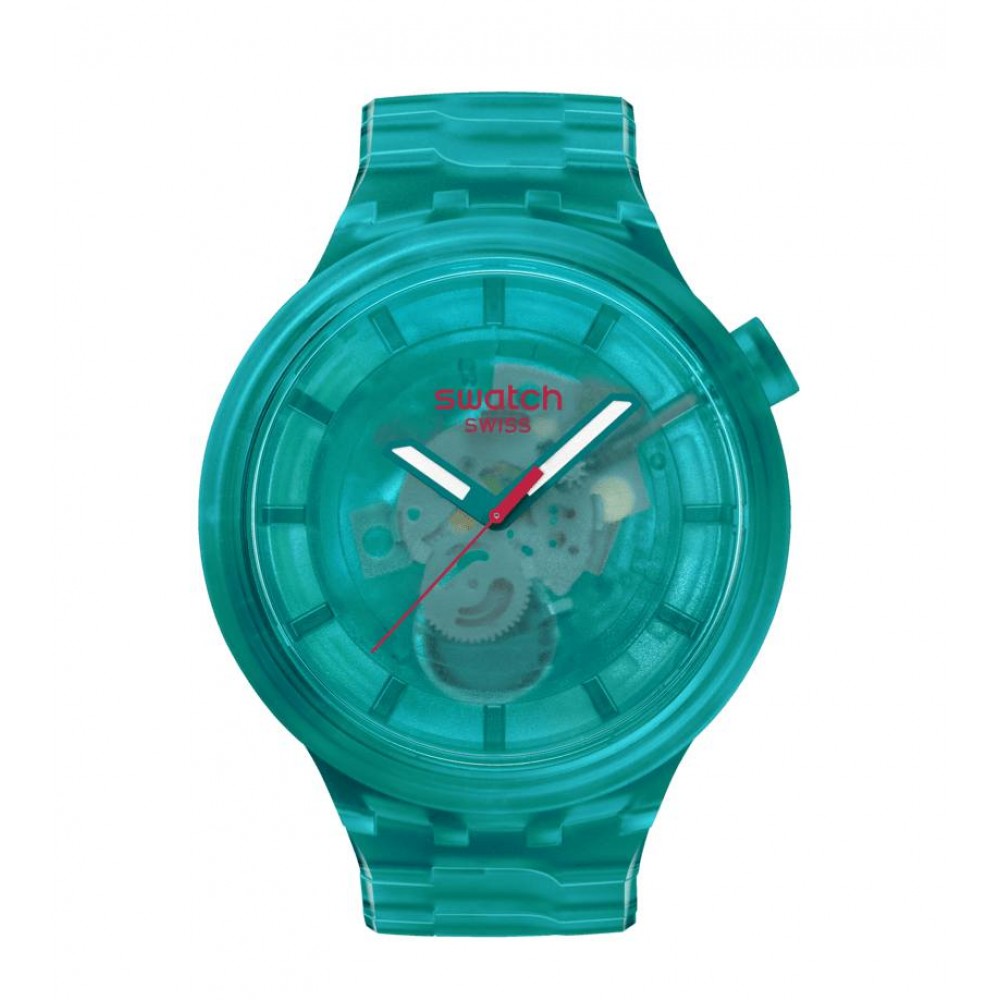 SWATCH COLORS OF JOY TURQUOISE JOY Ρολόι Tιρκουάζ Λουράκι Σιλικόνης SB05L101