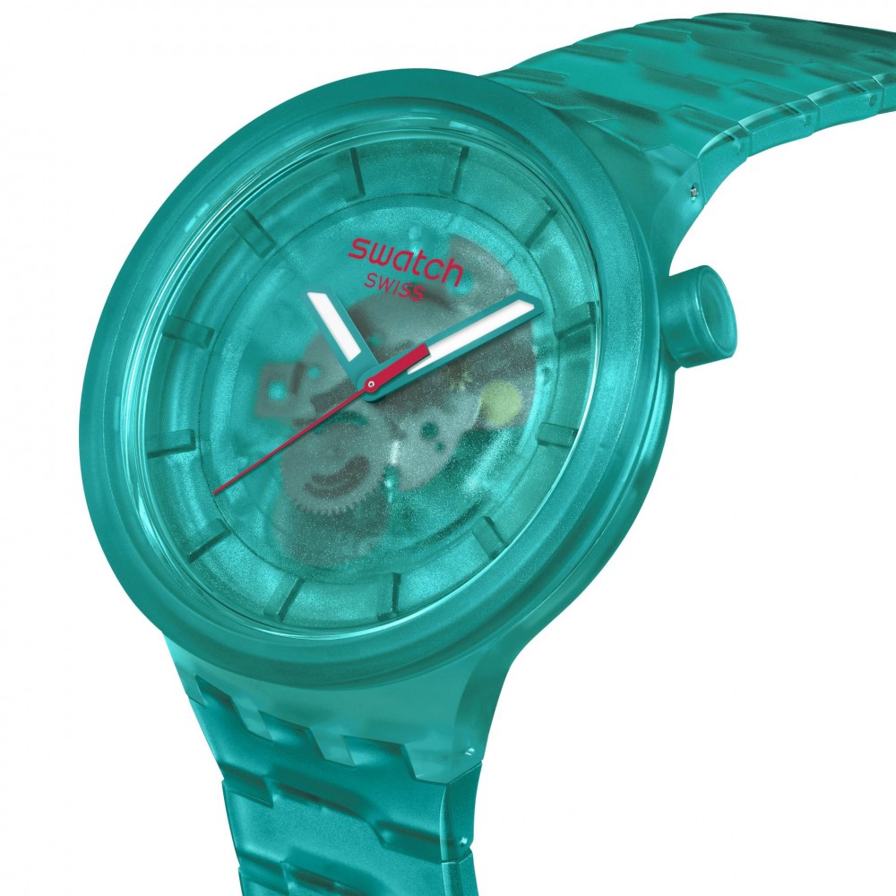 SWATCH COLORS OF JOY TURQUOISE JOY Ρολόι Tιρκουάζ Λουράκι Σιλικόνης SB05L101
