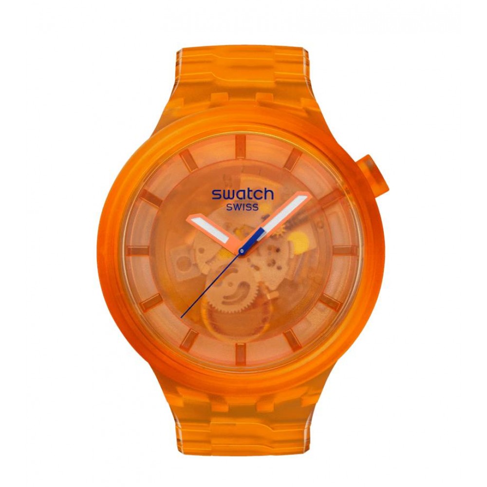 SWATCH COLORS OF JOY ORANGE JOY Ρολόι Πορτοκαλί Λουράκι Σιλικόνης SB05O103