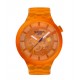 SWATCH COLORS OF JOY ORANGE JOY Ρολόι Πορτοκαλί Λουράκι Σιλικόνης SB05O103