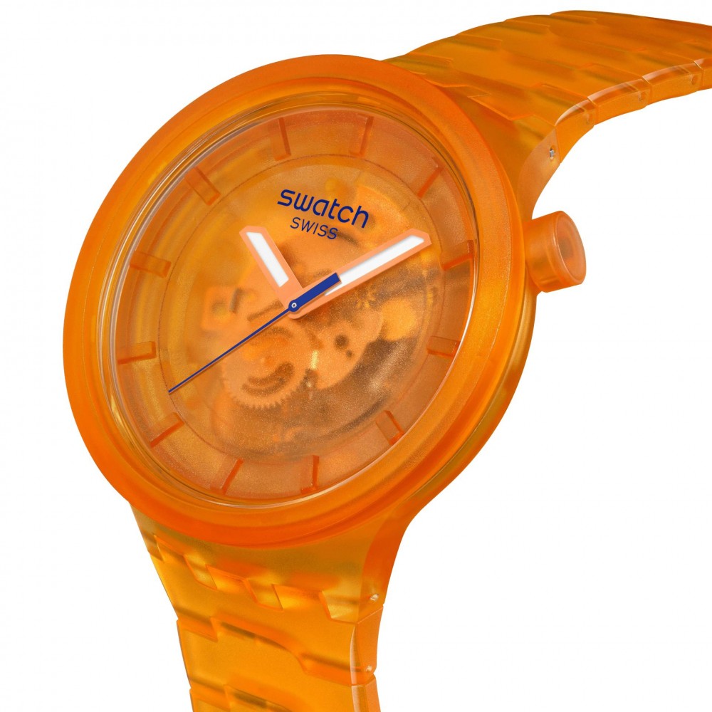 SWATCH COLORS OF JOY ORANGE JOY Ρολόι Πορτοκαλί Λουράκι Σιλικόνης SB05O103