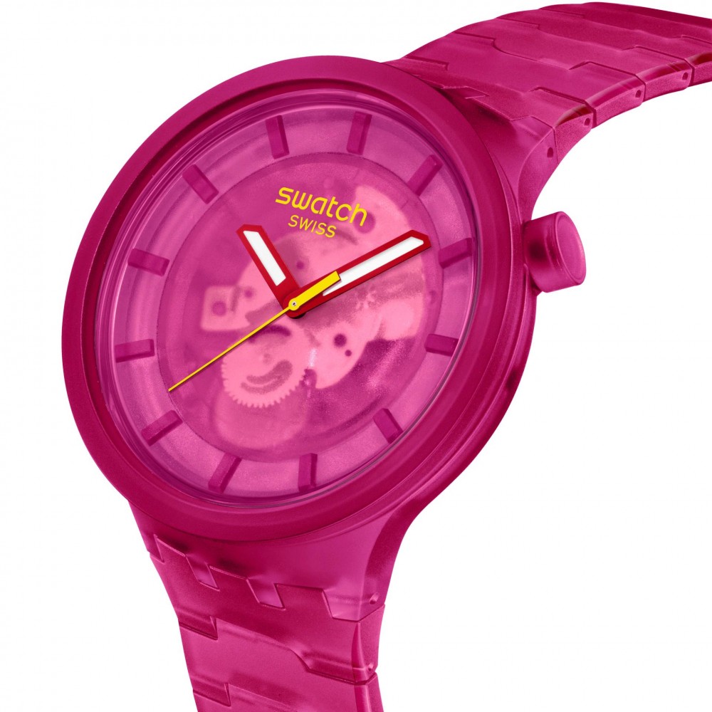 SWATCH COLORS OF JOY PINK JOY Ρολόι Ροζ Λουράκι Σιλικόνης SB05P102 SWATCH COLORS OF JOY PINK JOY Ρολόι Ροζ Λουράκι Σιλικόνης SB05P102