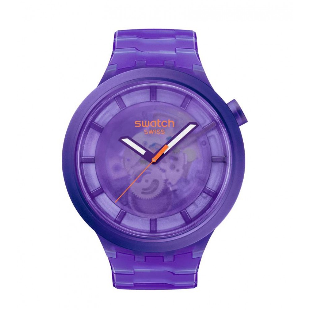 SWATCH COLORS OF JOY PURPLE JOY Ρολόι Tιρκουάζ Λουράκι Σιλικόνης SB05V103