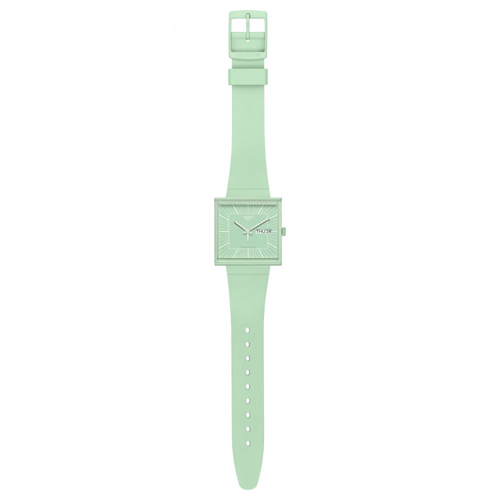 SWATCH WHAT IF…MINT? Ρολόι Unisex Πράσινο Βιολογικής Προέλευσης λουράκι SO34G701 SWATCH WHAT IF…MINT? Ρολόι Unisex Πράσινο Βιολογικής Προέλευσης λουράκι SO34G701