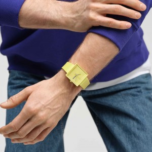SWATCH WHAT IF…LEMON?  Watch Yellow Bio-Sourced Material SO34J700