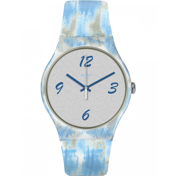 SWATCH BLUQUARELLE Πολύχρωμο  Λουράκι Σιλικόνης SUOW149