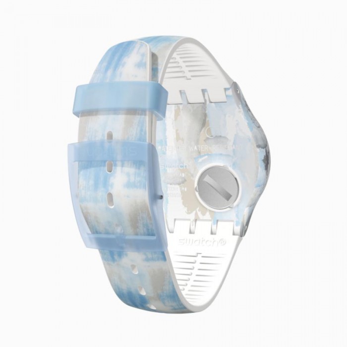 SWATCH BLUQUARELLE Πολύχρωμο  Λουράκι Σιλικόνης SUOW149