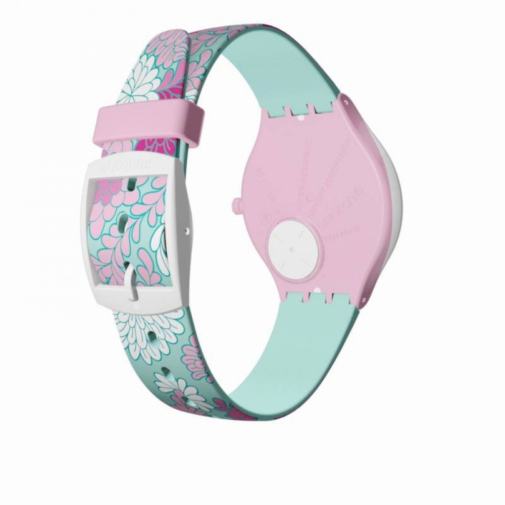 SWATCH SKINPIVOINE Multicolored silicone strap SVOZ100